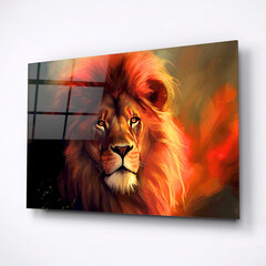 Картина на стекле Царь зверей цена и информация | Картины, живопись | kaup24.ee