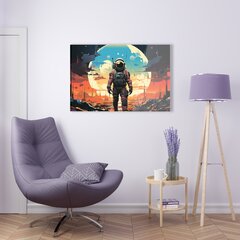 Картина из закаленного стекла - Астронавт цена и информация | Настенные деревянные декорации | kaup24.ee