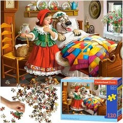 Punamütsike puzzle, 120 tükki цена и информация | Пазлы | kaup24.ee