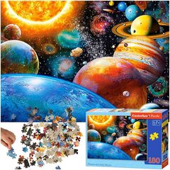 Puzzle Planeedid ja nende kuud, 180 tükki цена и информация | Пазлы | kaup24.ee