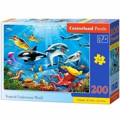 Troopiline veealune maailm Puzzle, 200 tükki hind ja info | Pusled | kaup24.ee