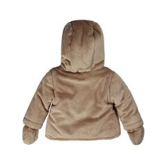 Детская куртка с капюшоном коричневого цвета, которая идеально подойдет для любого малыша в холодные зимние дни. Благодаря нейтральной цветовой гамме она подходит как мальчикам, так и девочкам. Куртка цена и информация | Пальто, куртки для малышей | kaup24.ee