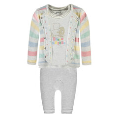 Комплект для девочек Kanz, бело-розовый цена и информация | Комплекты одежды для новорожденных | kaup24.ee