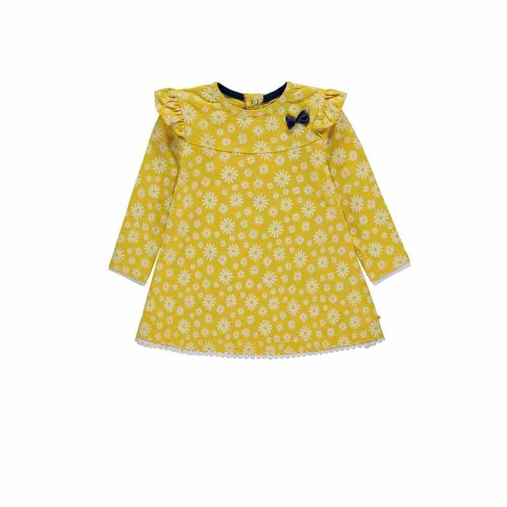 Kleit tüdrukutele Kanz, kollane hind ja info | Seelikud ja kleidid beebidele | kaup24.ee