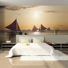 Fototapeet - sailing boats - sunset hind ja info | Fototapeedid | kaup24.ee