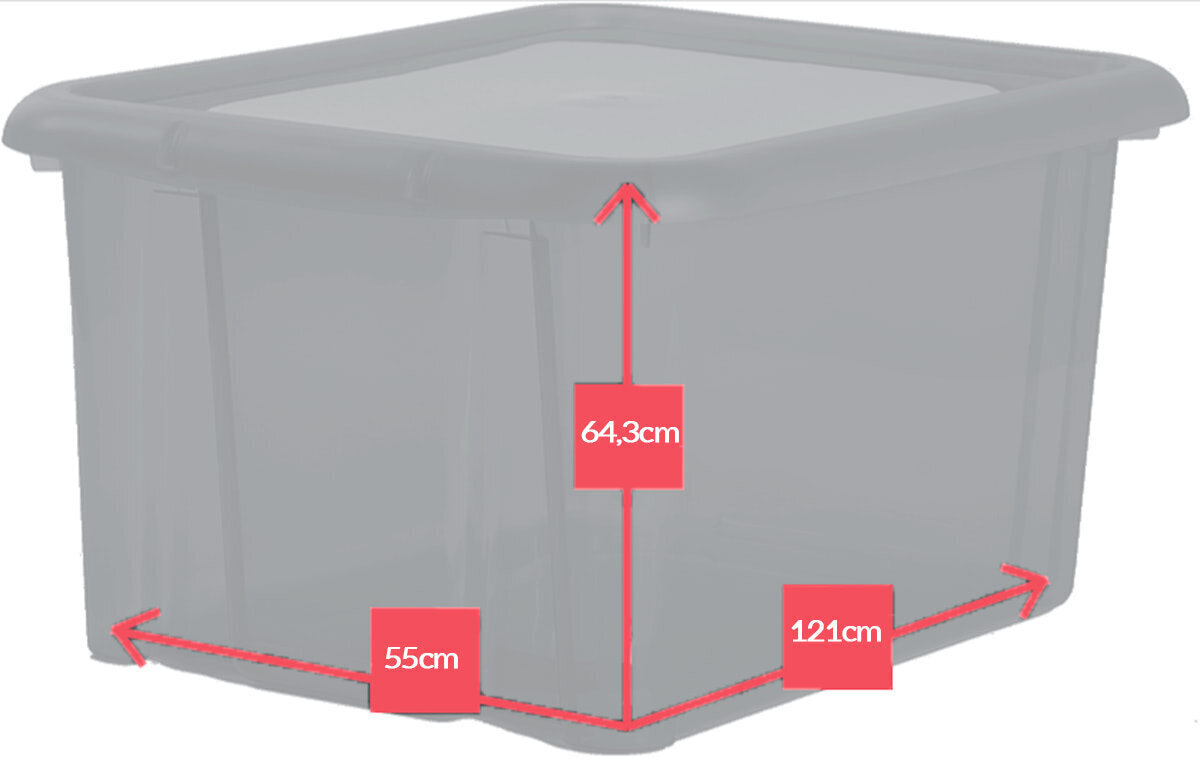 Aiakast Baya, 420L, hall hind ja info | Kompostrid, prügikonteinerid | kaup24.ee