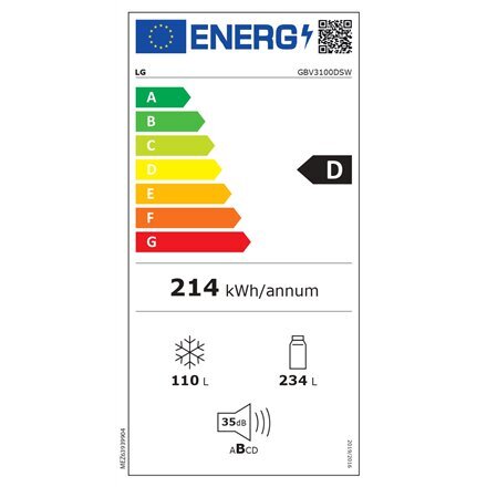 LG GBV3100DSW hind ja info | Külmkapid | kaup24.ee