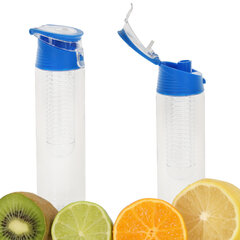 Veepudel puuvilja sisestusega, 800 ml, sinine hind ja info | Joogipudelid | kaup24.ee