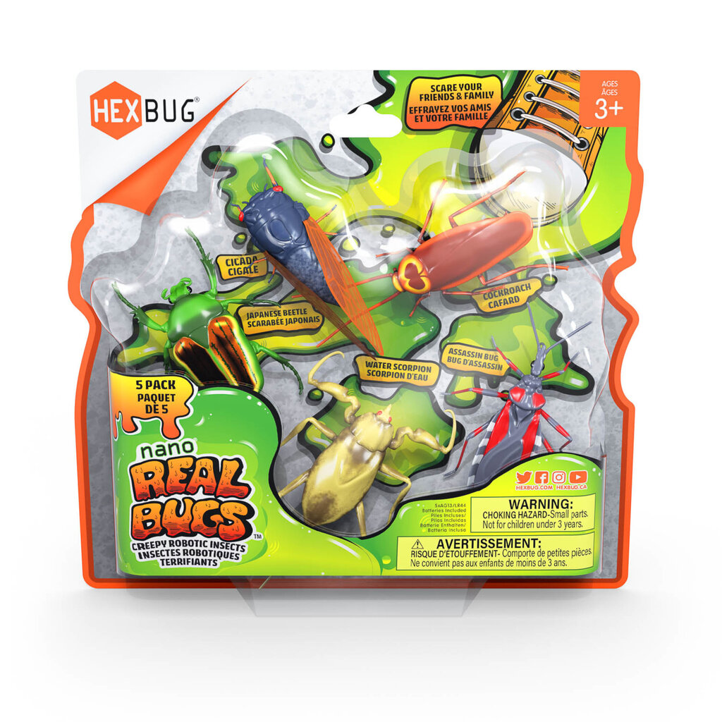 Interaktiivsed nanoolendid Hexbug, 5 tk. hind ja info | Poiste mänguasjad | kaup24.ee