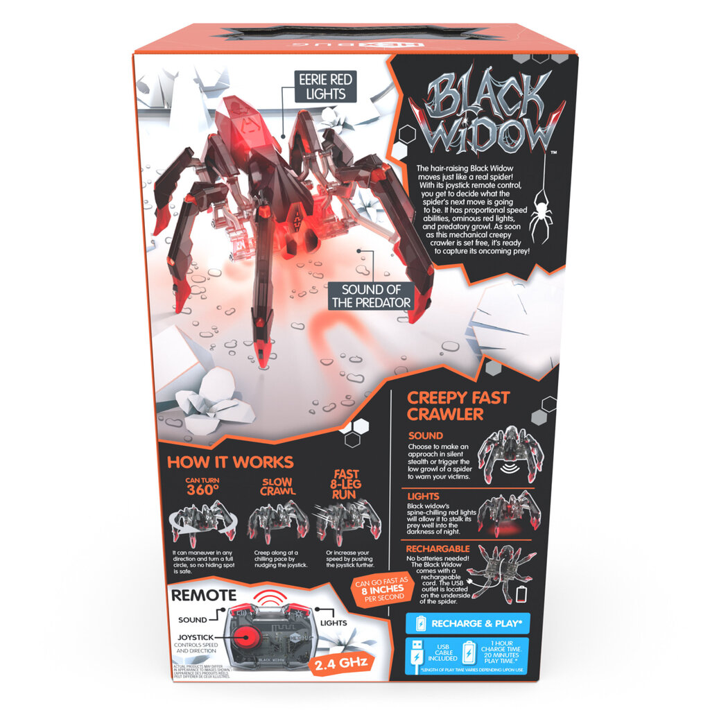 Interaktiivne Black Widow Hexbug hind ja info | Poiste mänguasjad | kaup24.ee