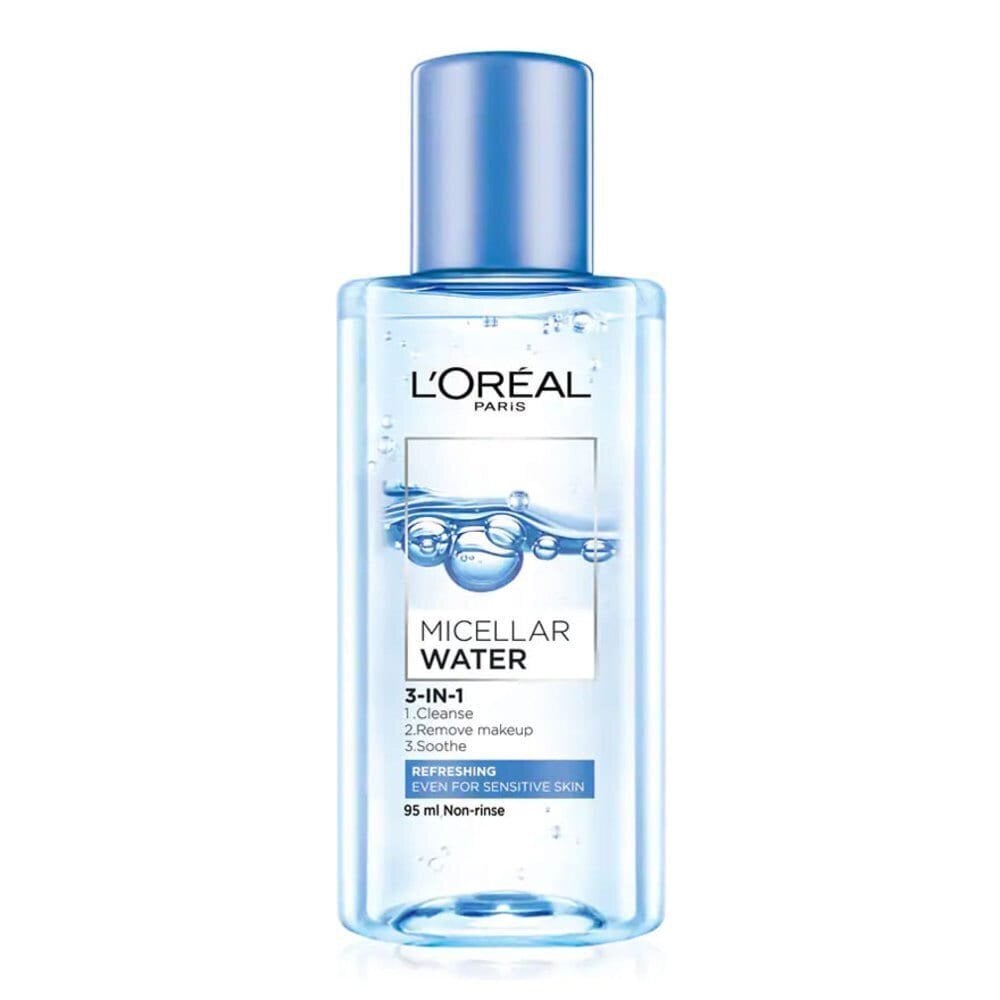 Mitsellaarvesi L'Oreal Pari Cleansing, Micellar Water For All Skin Types, 95 ml цена и информация | Näopuhastusvahendid | kaup24.ee