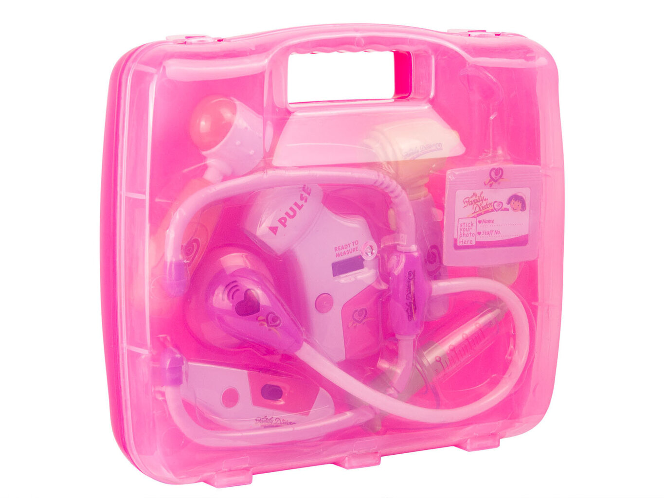 Arstikomplekt kohvris, roosa hind ja info | Tüdrukute mänguasjad | kaup24.ee