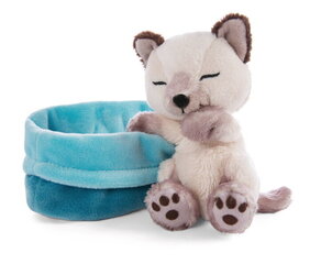 Pehme magav lemmikloom Nici, kassipoeg siiami kass 12 cm hind ja info | Pehmed mänguasjad | kaup24.ee