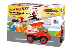 Игровой конструктор "Построй радиоуправляемую пожарную машину" цена и информация | Развивающий мелкую моторику - кинетический песок KeyCraft NV215 (80 г) детям от 3+ лет, бежевый | kaup24.ee