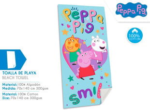 PEPPA PIG Пляжное Полотенце 70 x 140 cm цена и информация | Полотенца | kaup24.ee