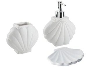 Белый набор аксессуаров для ванной комнаты Beliani, 3 предмета цена и информация | Аксессуары для ванной комнаты | kaup24.ee