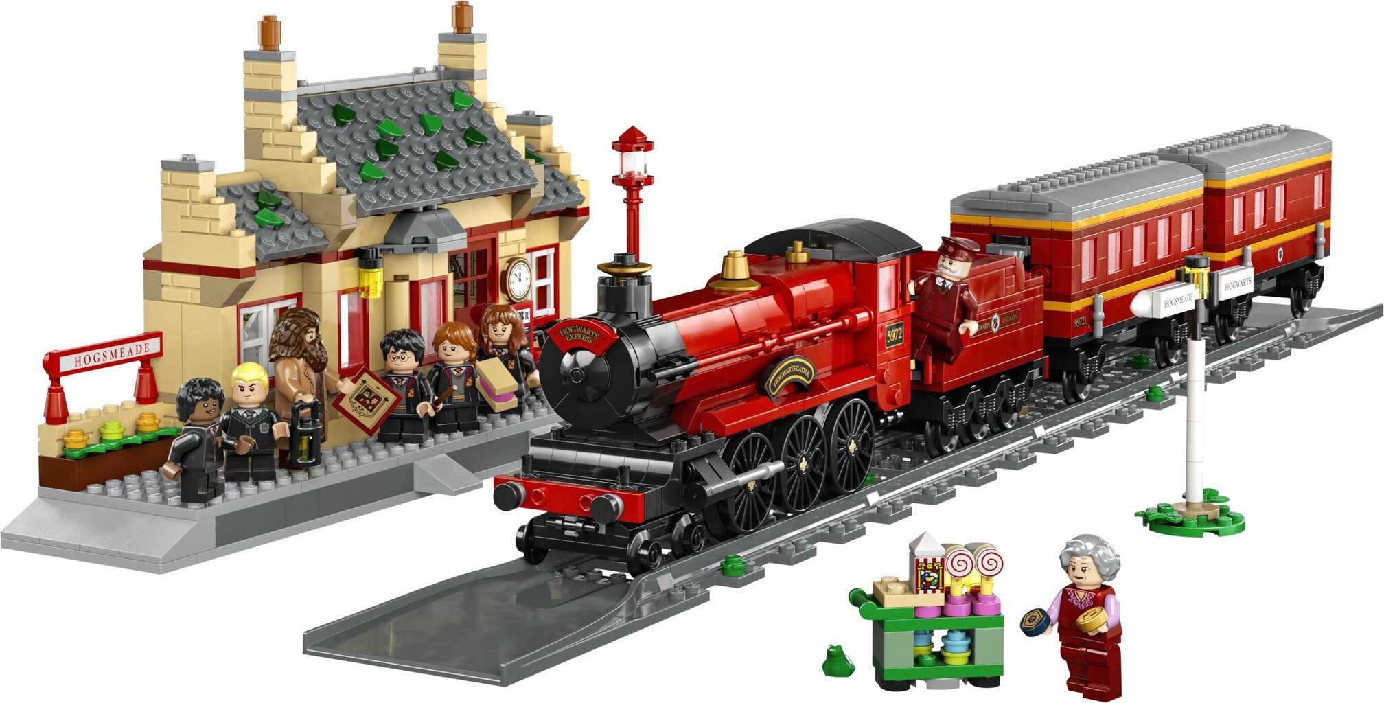 76423 LEGO Harry Potter Sigatüüka ekspress™ ja Siganurme™ jaam hind ja info | Klotsid ja konstruktorid | kaup24.ee
