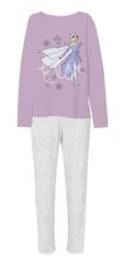Frozen pidžaama lilla/hall hind ja info | Tüdrukute hommikumantlid ja pidžaamad | kaup24.ee