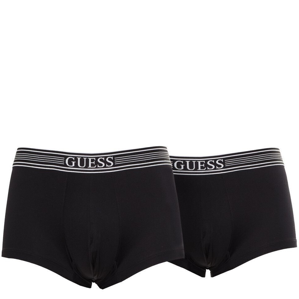 Guess aluspüksid meestele 7613395966030, must, 2 tk цена и информация | Meeste aluspesu | kaup24.ee