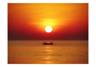 Fototapeet - Sunset with fishing boat цена и информация | Фотообои | kaup24.ee