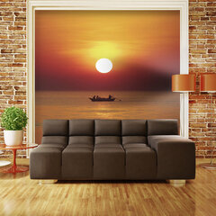 Fototapeet - Sunset with fishing boat цена и информация | Фотообои | kaup24.ee