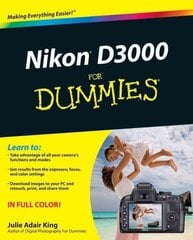 Nikon D3000 For Dummies цена и информация | Книги по фотографии | kaup24.ee