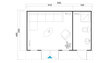 Aiamaja Sitsiilia2 5,75 x 3,5 m siledate nurkadega + katusealune 3,0 x 3,5 m hind ja info | Kuurid ja aiamajad | kaup24.ee