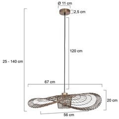 Chapeau ripplamp 3396BR цена и информация | Люстры | kaup24.ee