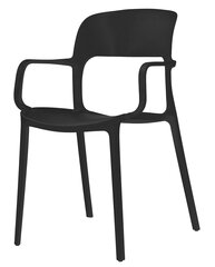 Комплект из двух стульев Saha, черный. цена и информация | Стулья для кухни и столовой | kaup24.ee
