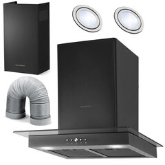 Кухонная вытяжка 60 см Черная Berdsen BT-217 цена и информация | Очистители воздуха | kaup24.ee