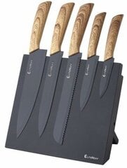Набор ножей с магнитной полосой Elitehoff Ceramic Knife, 5 шт. цена и информация | Ножи и аксессуары для них | kaup24.ee