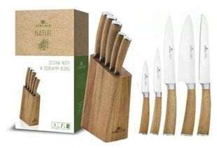 Набор ножей в блоке Gerlach Natur, 5 шт. цена и информация | Ножи и аксессуары для них | kaup24.ee