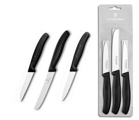 Nugade komplekt karbis Victorinox Swiss Classic 3 tk. hind ja info | Noad ja tarvikud | kaup24.ee