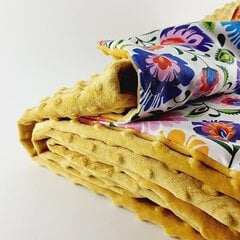 Стандартное утяжеленное одеяло для всех одеял с набором из 8 лент, застегивается на молнию и подлежит машинной стирке (однотонное, голубое, 153 x 204 см) цена и информация | Одеяла | kaup24.ee