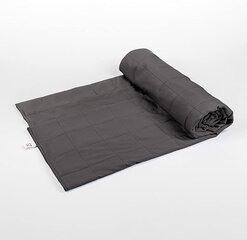Sensory Owl Zippy утяжеленное одеяло для пар Большие молнии по бокам 100% хлопок Сенсорное успокаивающее одеяло для сна и снятия стресса 200x200 см, вес 14 кг, серый цена и информация | Одеяла | kaup24.ee