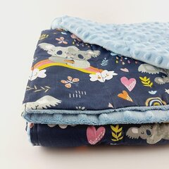 Стандартное утяжеленное одеяло для всех одеял с набором из 8 лент, застегивается на молнию и подлежит машинной стирке (однотонное, желтое, 105 x 153 см) цена и информация | Одеяла | kaup24.ee