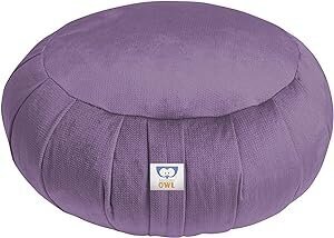 Sensory Owl Zafu подушка для йоги - подушка для медитации - круглая - 100% хлопок - гречиха - Сделано в ЕС Высота 18 см - Диаметр 35 см - Синий цена и информация | Декоративные подушки и наволочки | kaup24.ee