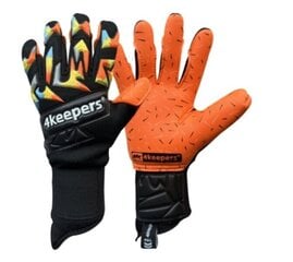 Перчатки вратарские 4keepers Equip Flame NC, 10, оранжевый цвет цена и информация | Тренировочные перчатки. Размер 5 | kaup24.ee