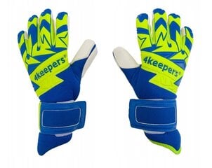 Перчатки вратарские 4keepers Equip Breeze Nc, 10,5, синего цвета цена и информация | Тренировочные перчатки. Размер 5 | kaup24.ee