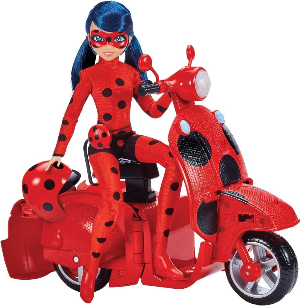 Miraculous Ladybug Scooter, koos nuku ja kahe aksessuaariga цена и информация | Tüdrukute mänguasjad | kaup24.ee