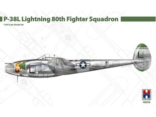 Hobby 2000 - Lockheed P-38L Ligthning 80th Fighter Squadron, 1/48, 48028 hind ja info | Klotsid ja konstruktorid | kaup24.ee