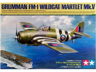 Tamiya - Grumman FM-1 Wildcat/Martlet Mk.V, 1/48, 61126 цена и информация | Конструкторы и кубики | kaup24.ee