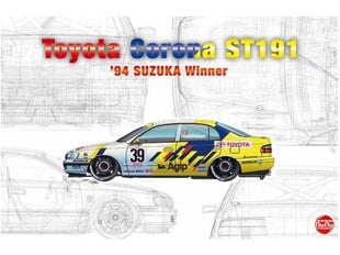 Сборная пластиковая модель. Beemax - Toyota Corona ST191 1994 International Suzuka 500km Winner, 1/24, 24020 цена и информация | Конструкторы и кубики | kaup24.ee