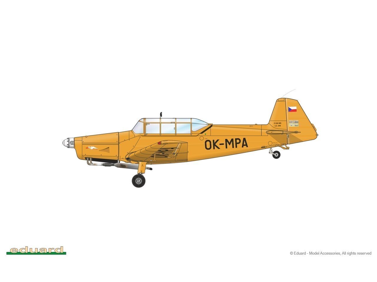 Eduard - Zlín Z-226 MS Trenér, Profipack, 1/48, 82182 цена и информация | Klotsid ja konstruktorid | kaup24.ee