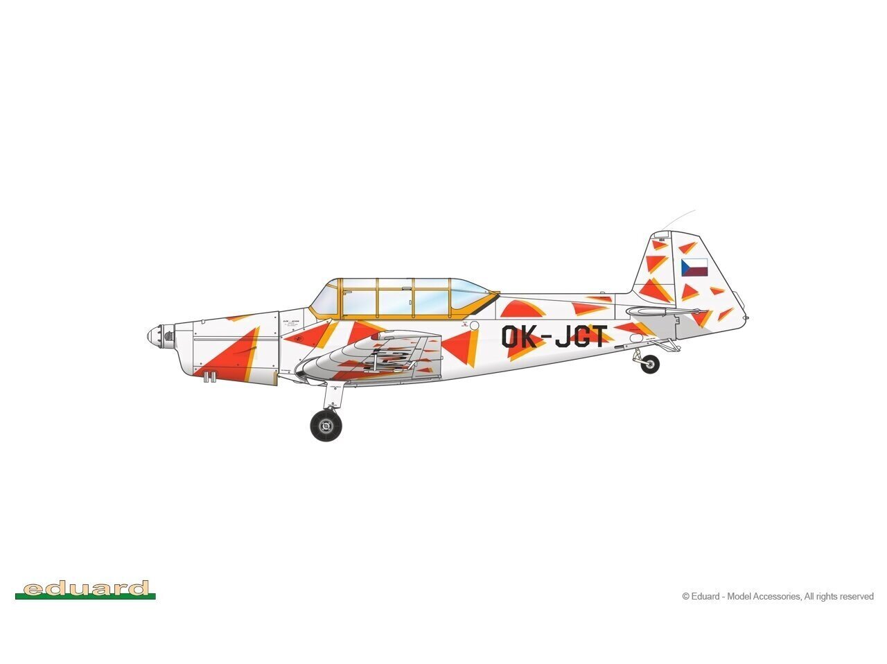 Eduard - Zlín Z-226 MS Trenér, Profipack, 1/48, 82182 hind ja info | Klotsid ja konstruktorid | kaup24.ee