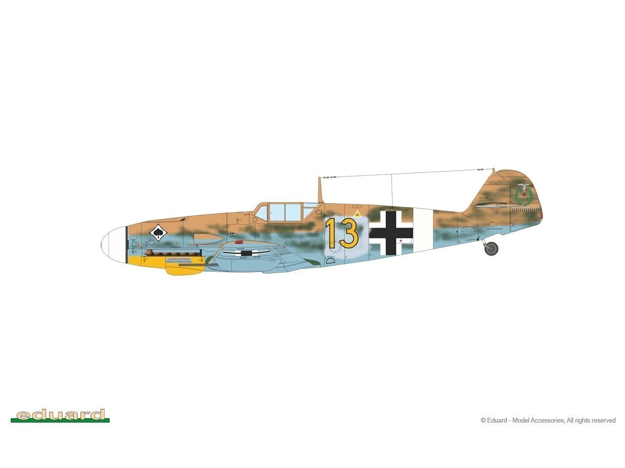 Eduard - Messerschmitt Bf 109G-2 ProfiPack, 1/72, 70156 цена и информация | Klotsid ja konstruktorid | kaup24.ee