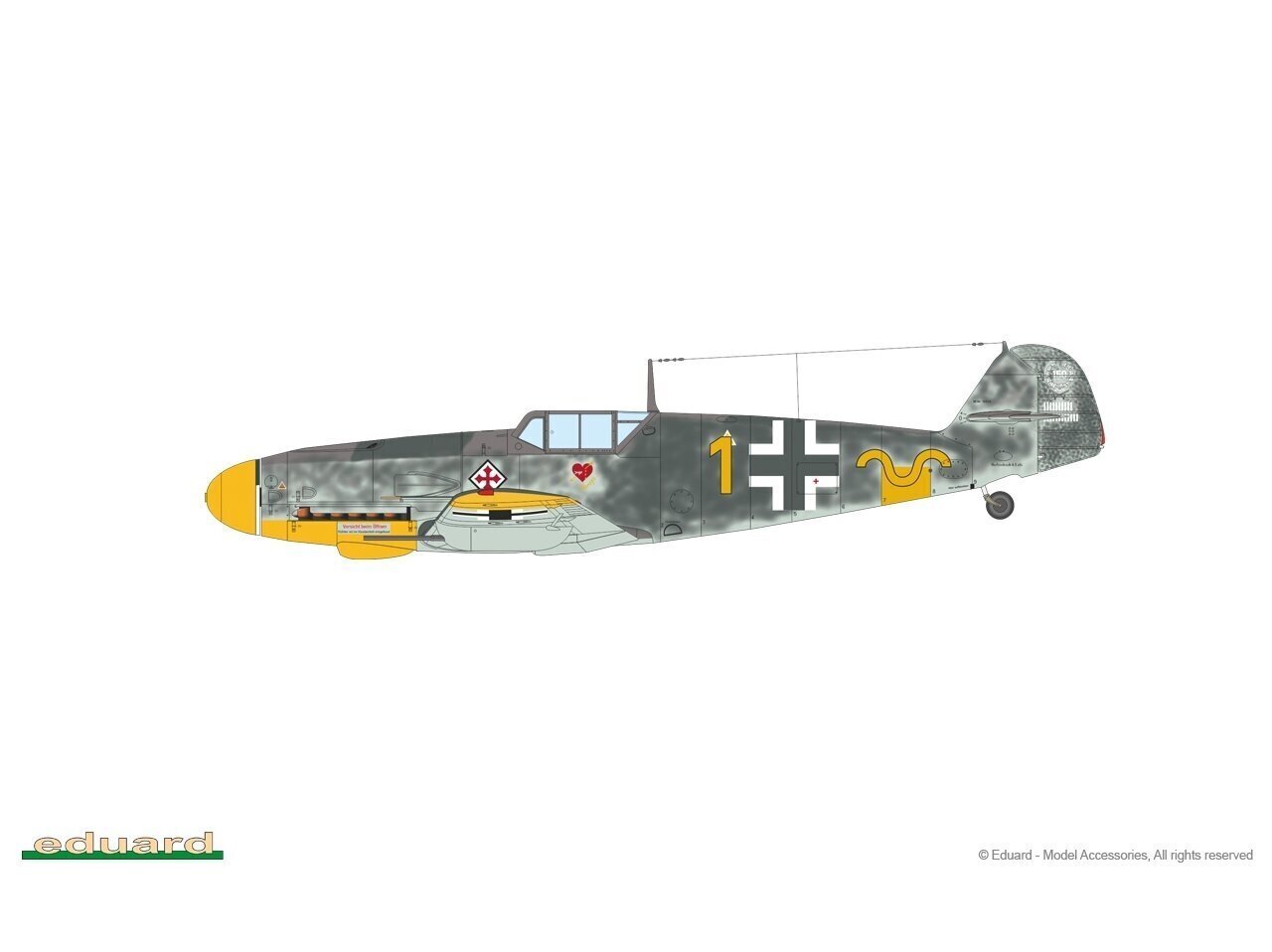 Eduard - Messerschmitt Bf 109G-2 ProfiPack, 1/72, 70156 цена и информация | Klotsid ja konstruktorid | kaup24.ee