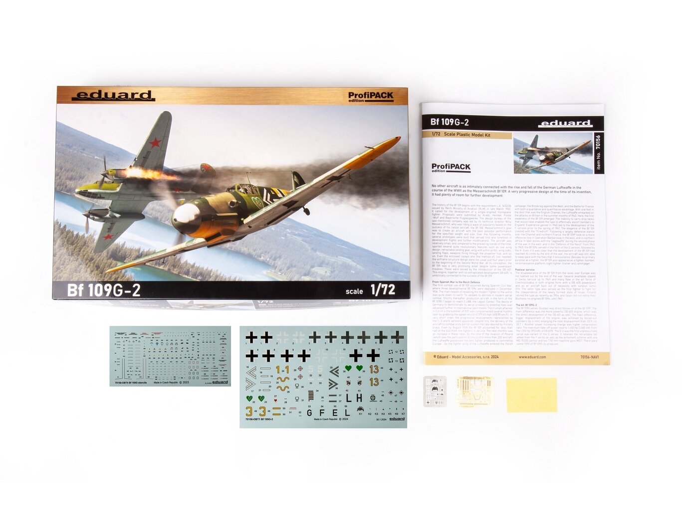 Eduard - Messerschmitt Bf 109G-2 ProfiPack, 1/72, 70156 цена и информация | Klotsid ja konstruktorid | kaup24.ee