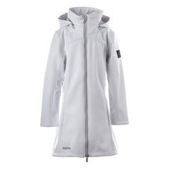 Длинная куртка софтшелл для девочек Huppa AVA, белый цвет цена и информация | Куртки, пальто для девочек | kaup24.ee