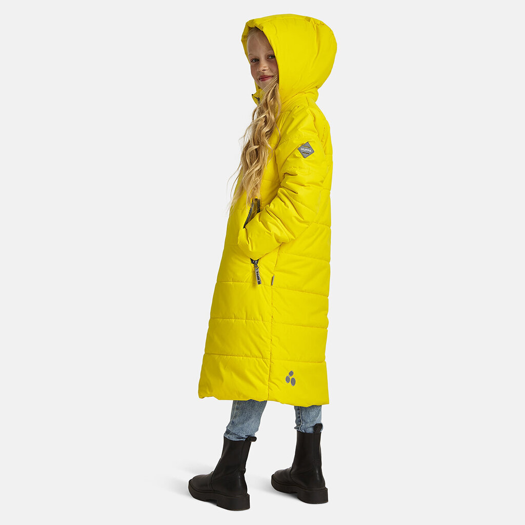 Huppa tüdrukute soojustatud kevad-sügis mantel NINA 100 g, kollane hind ja info | Tüdrukute joped ja mantlid | kaup24.ee